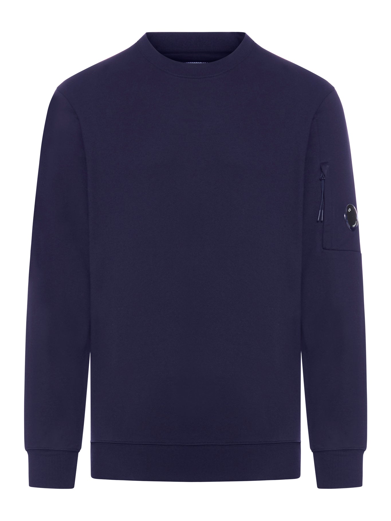 Crew-neck cotton jumper