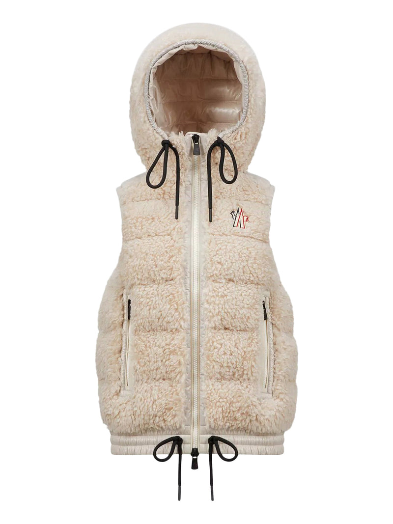 PADDED TEDDY ZIP-UP GILET