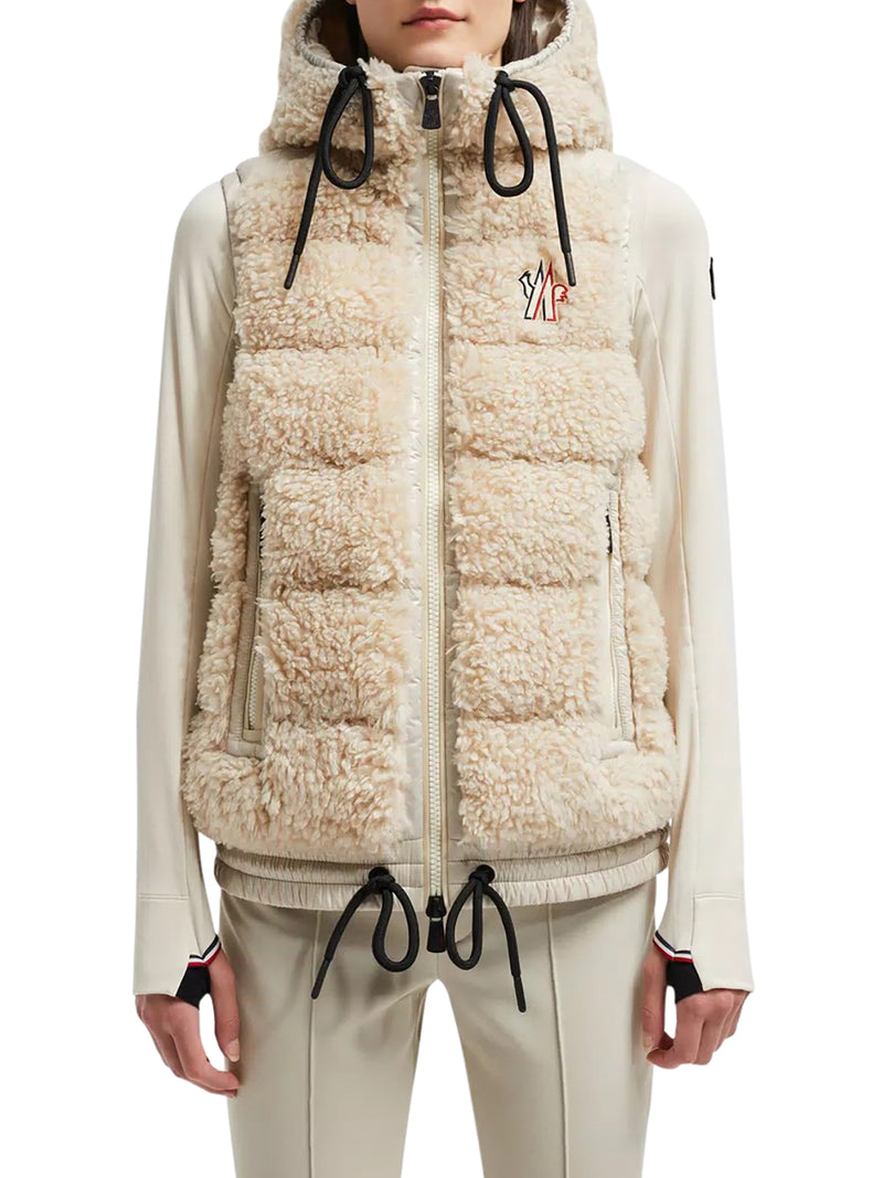 PADDED TEDDY ZIP-UP GILET