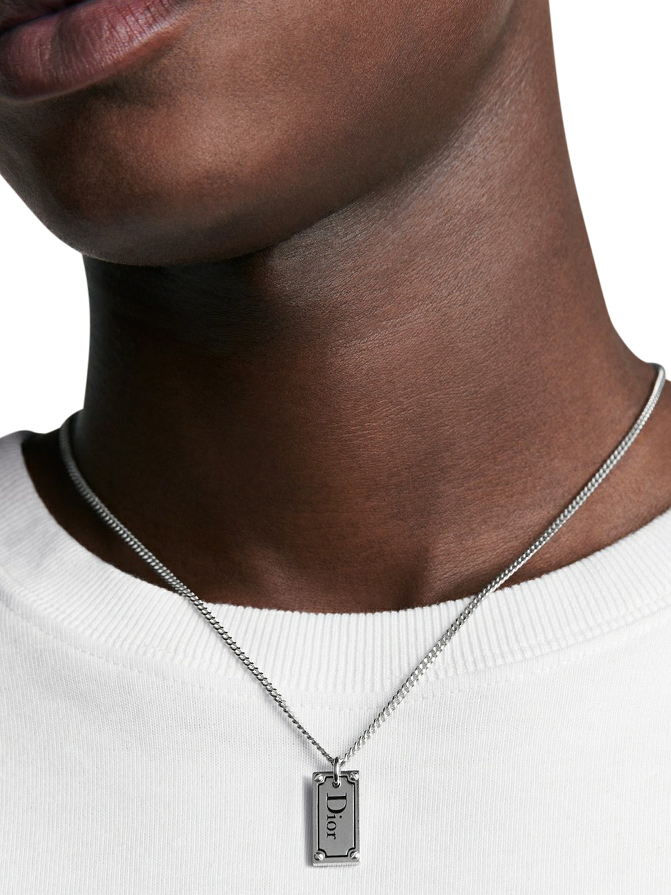 Dior platelet pendant necklace