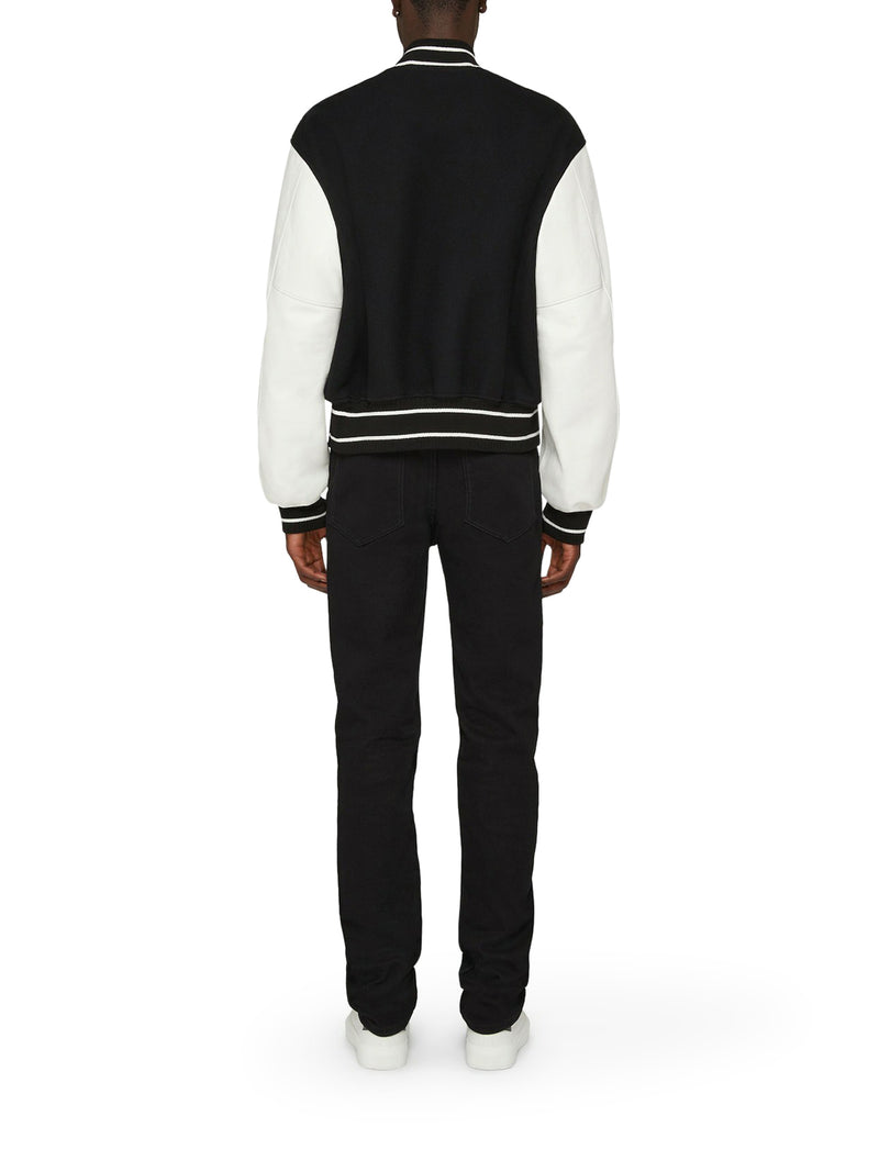 GIVENCHY bomber jacket in wool and leather