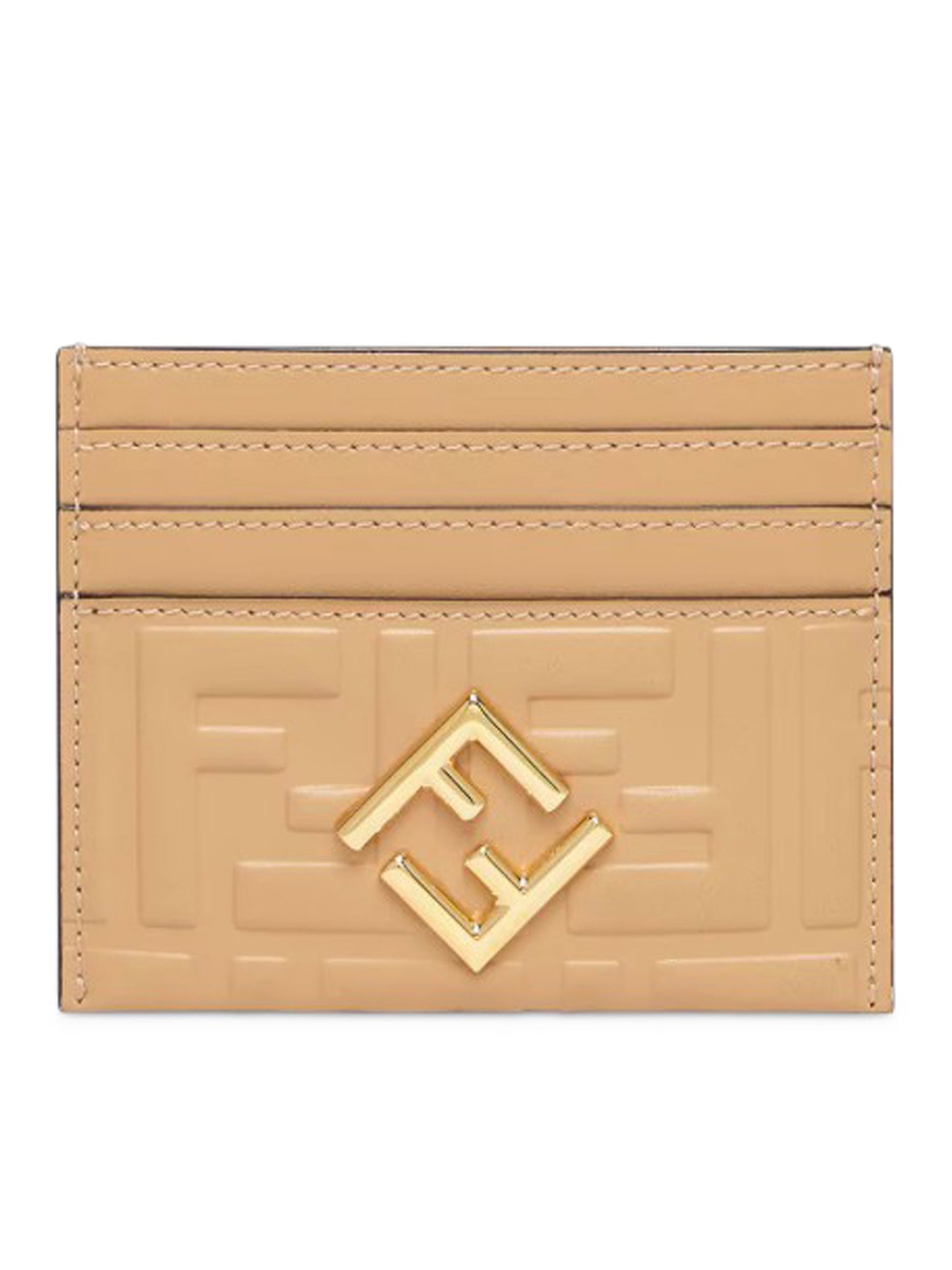 Flat FF leather card holder