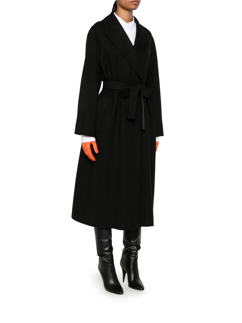 Black wool coat