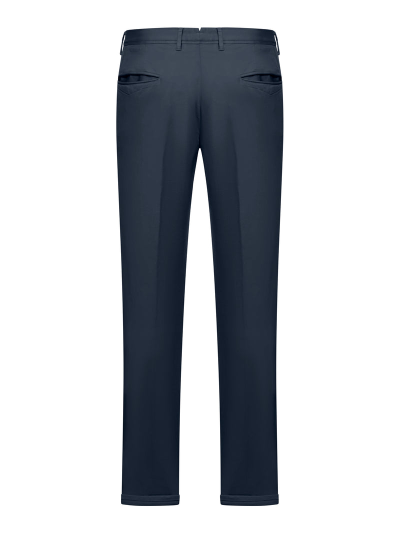 Slim cotton trousers