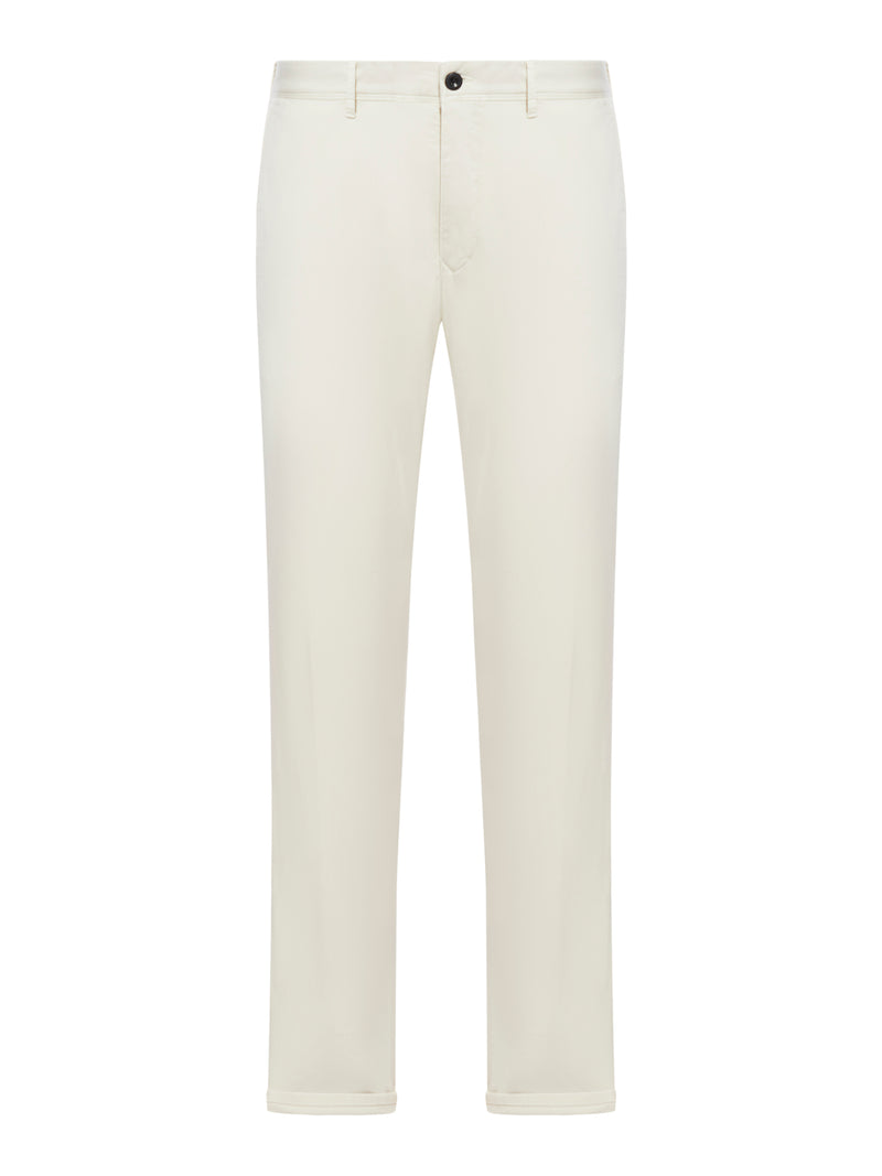 Slim cotton trousers