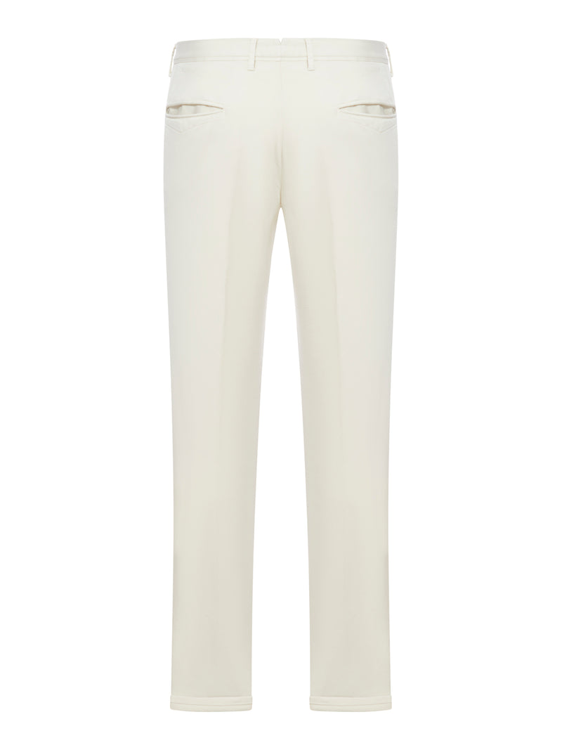 Slim cotton trousers