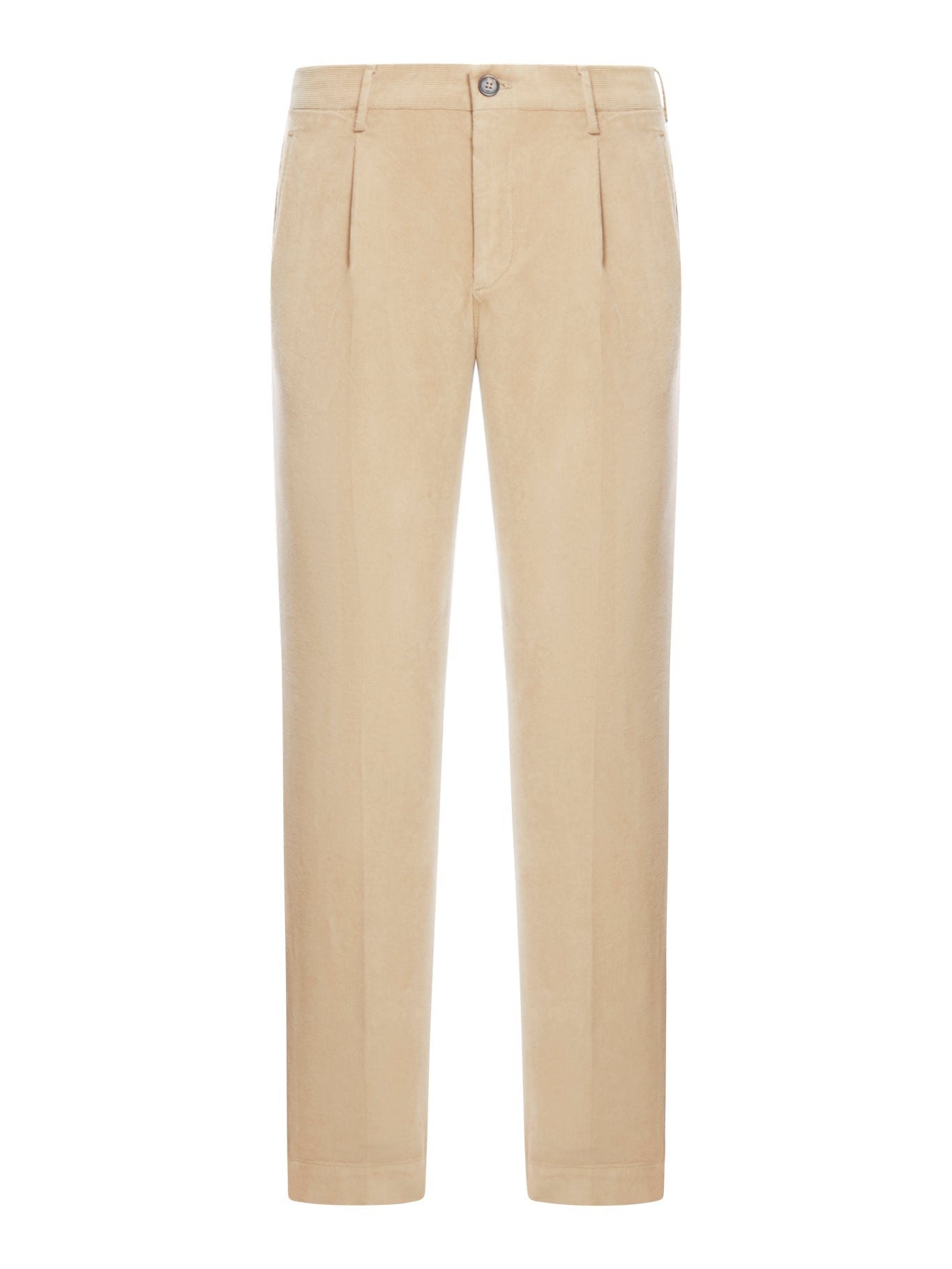 COTTON TROUSERS WITH PLEATS