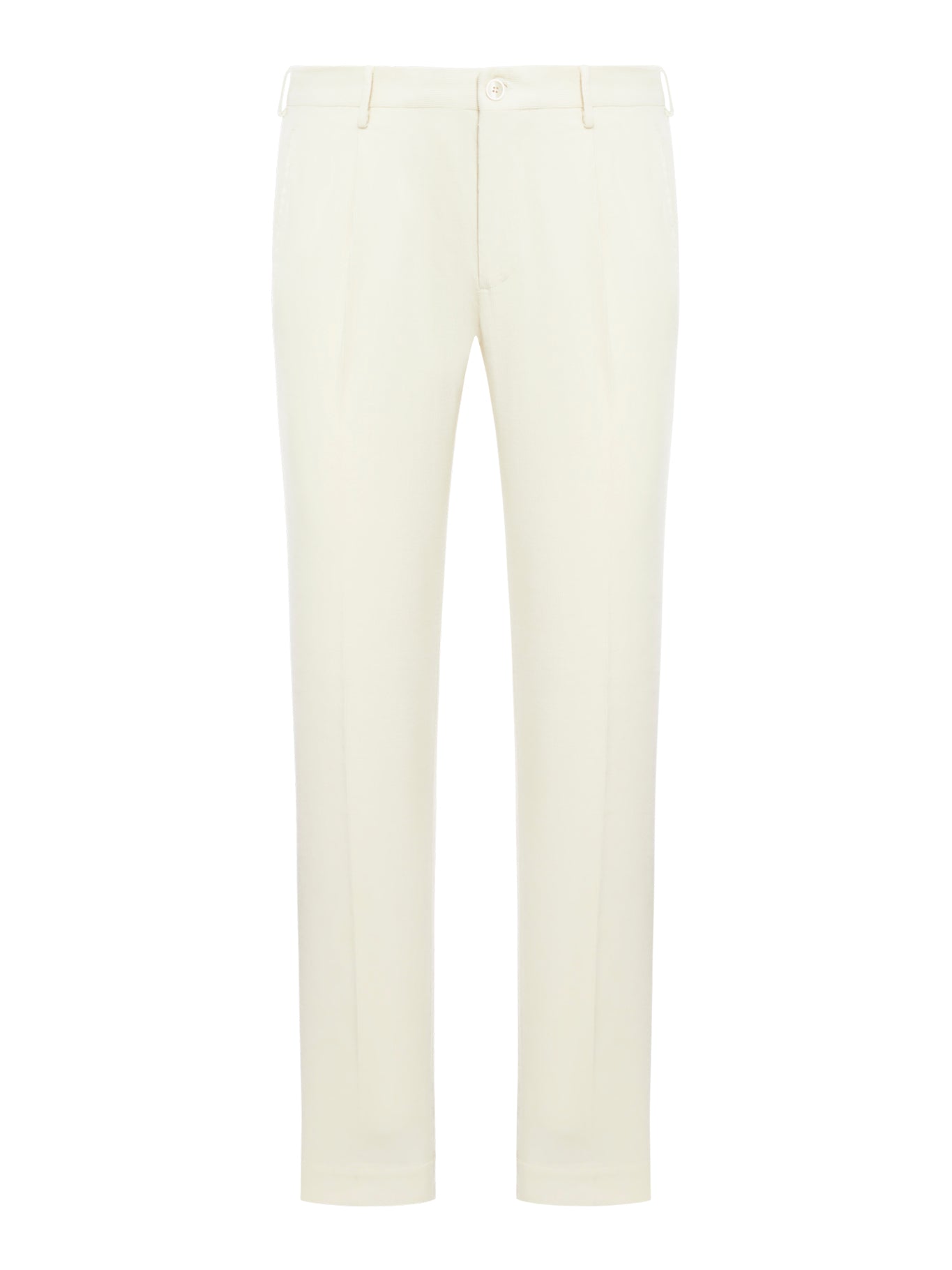 COTTON TROUSERS WITH PLEATS