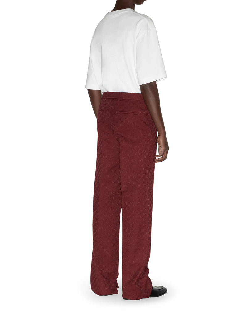 GG COTTON CANVAS PANT WITH EMBROIDERY