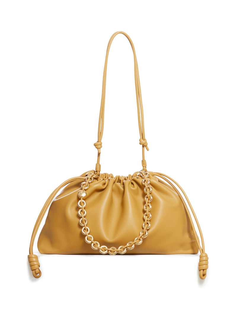 Flamenco large bag in soft, tasseled lambskin leather