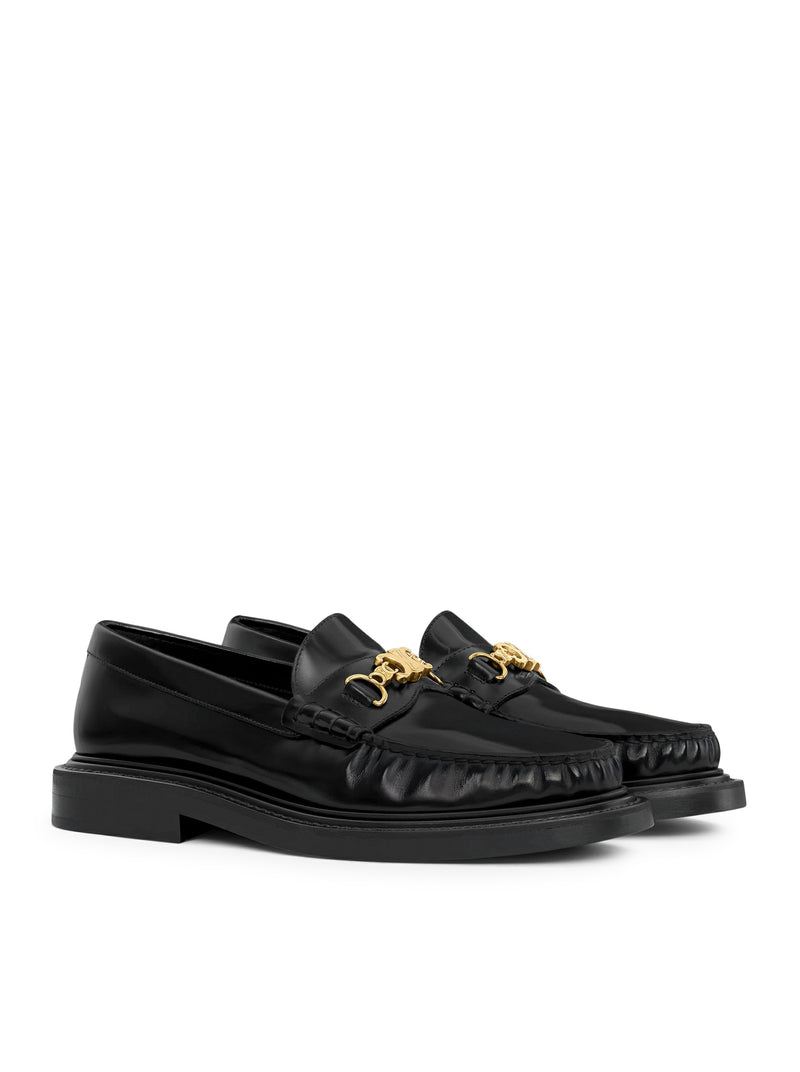 CELINE UNIVERSITÉ TRIOMPHE CHAIN ??LOAFER IN POLISHED BULL LEATHER