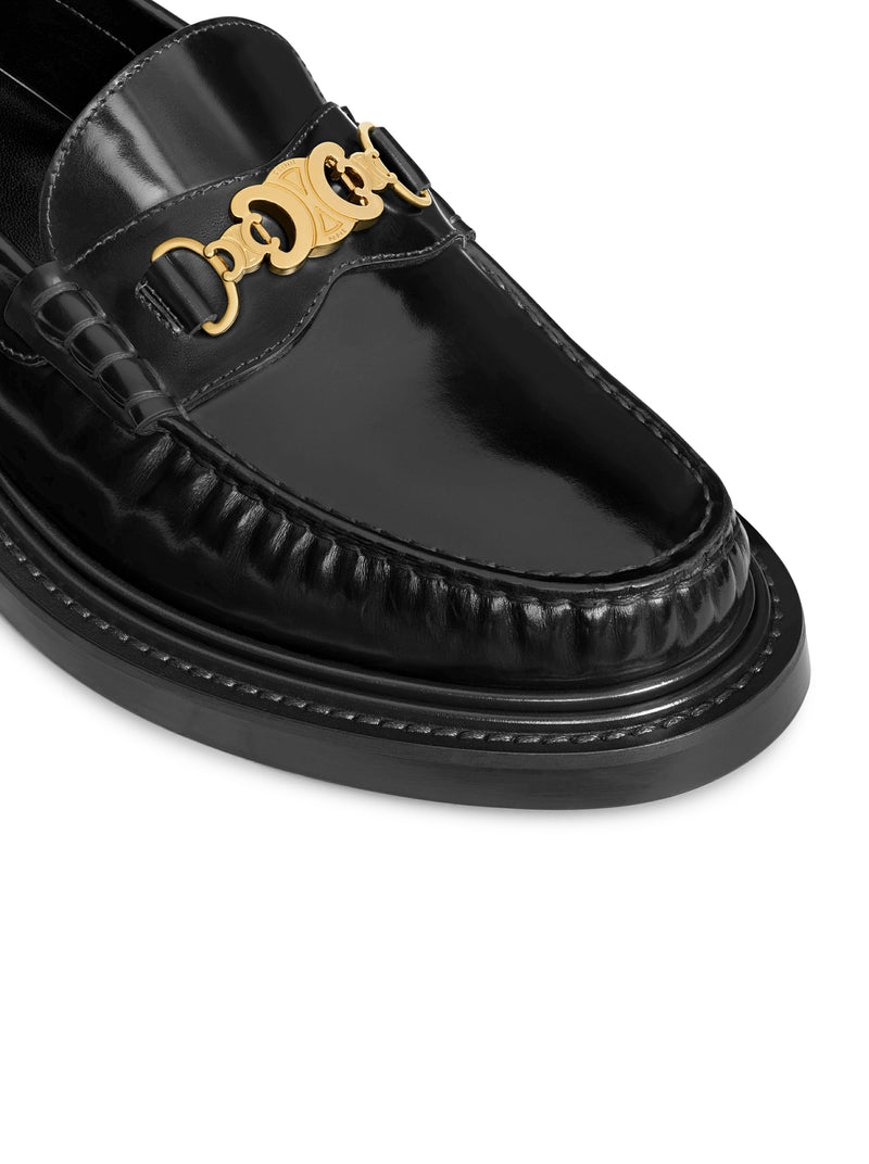 CELINE UNIVERSITÉ TRIOMPHE CHAIN ??LOAFER IN POLISHED BULL LEATHER