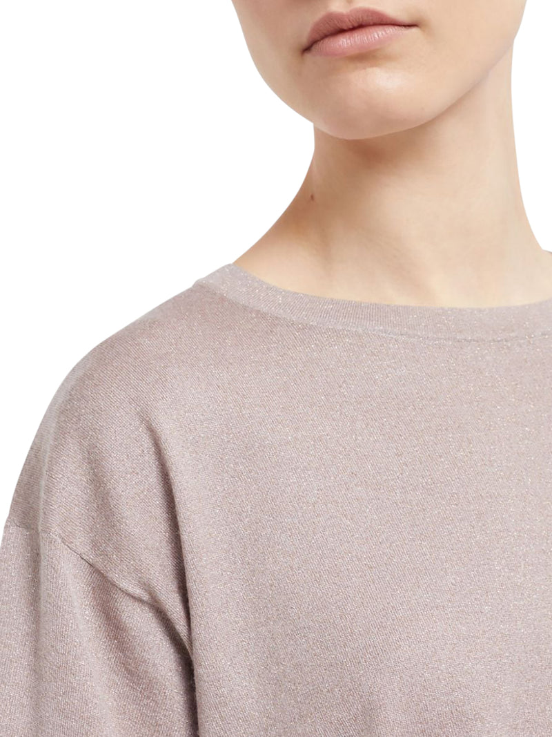 Sparkling lightweight cashmere and silk jumper