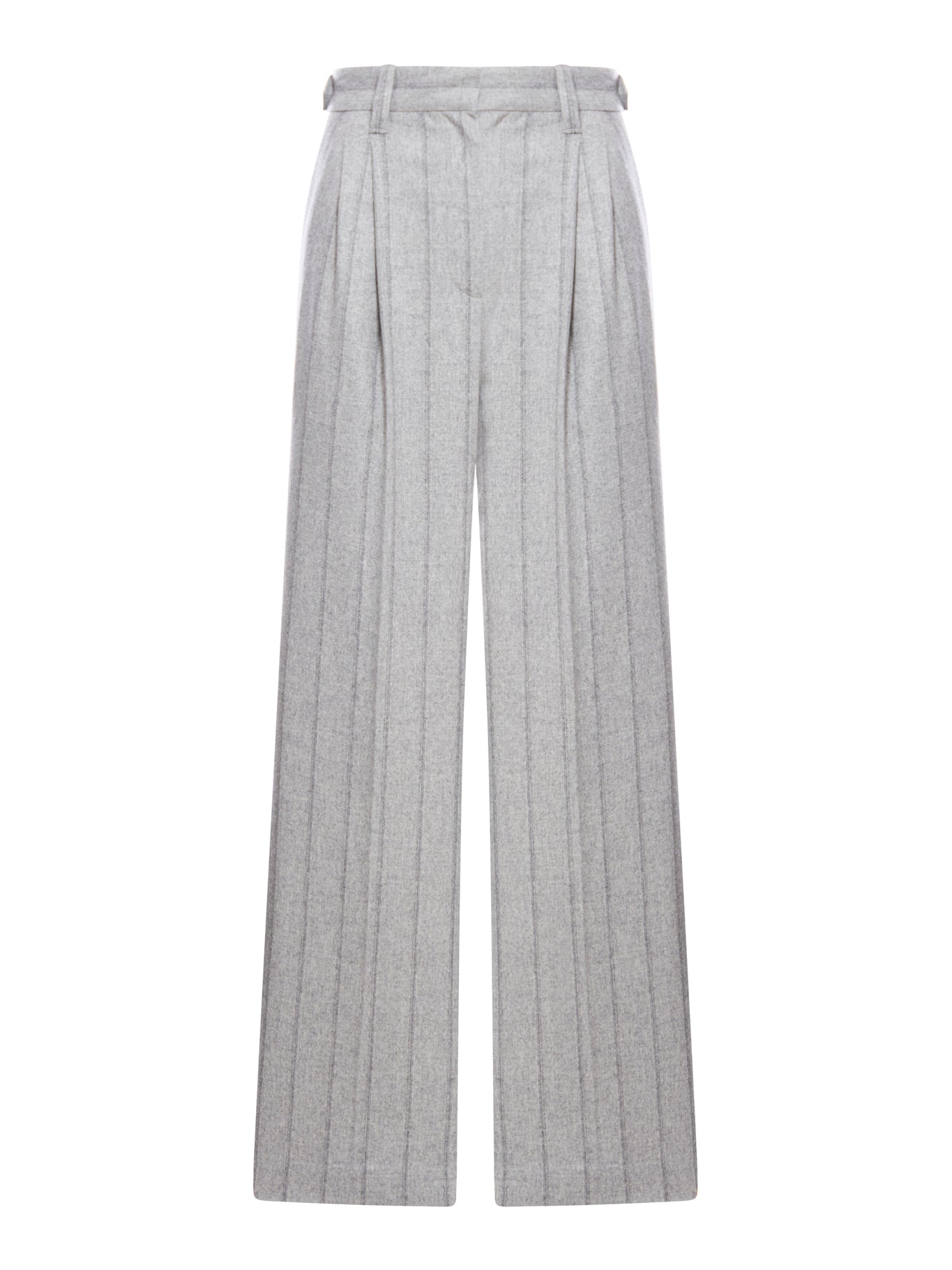 Pleat-detailing straight-leg trousers