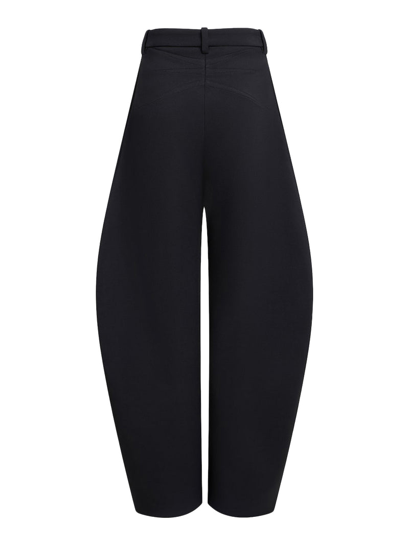 ROUND JEANS IN WOOL GABARDINE