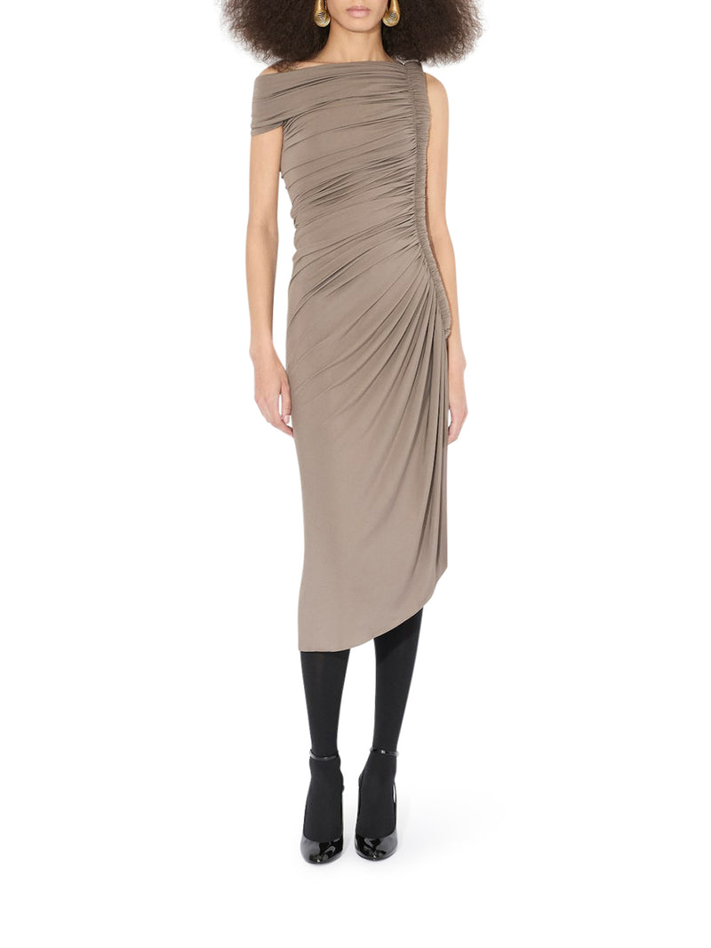 DRAPED DRESS IN SOFT JERSEY