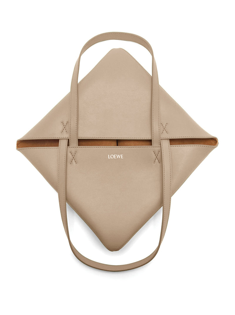 PUZZLE FOLD TOTE BAG IN POLISHED CALFSKIN