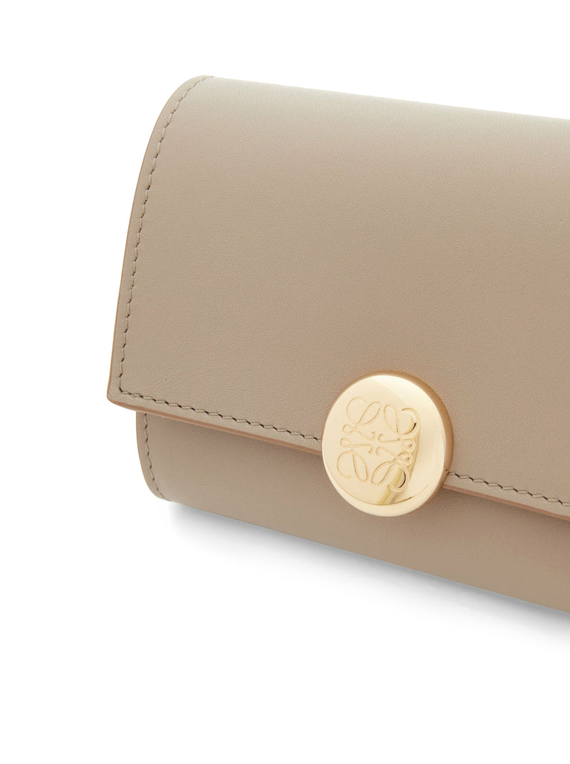 Pebble Small Vertical Wallet in Calfskin Nappa