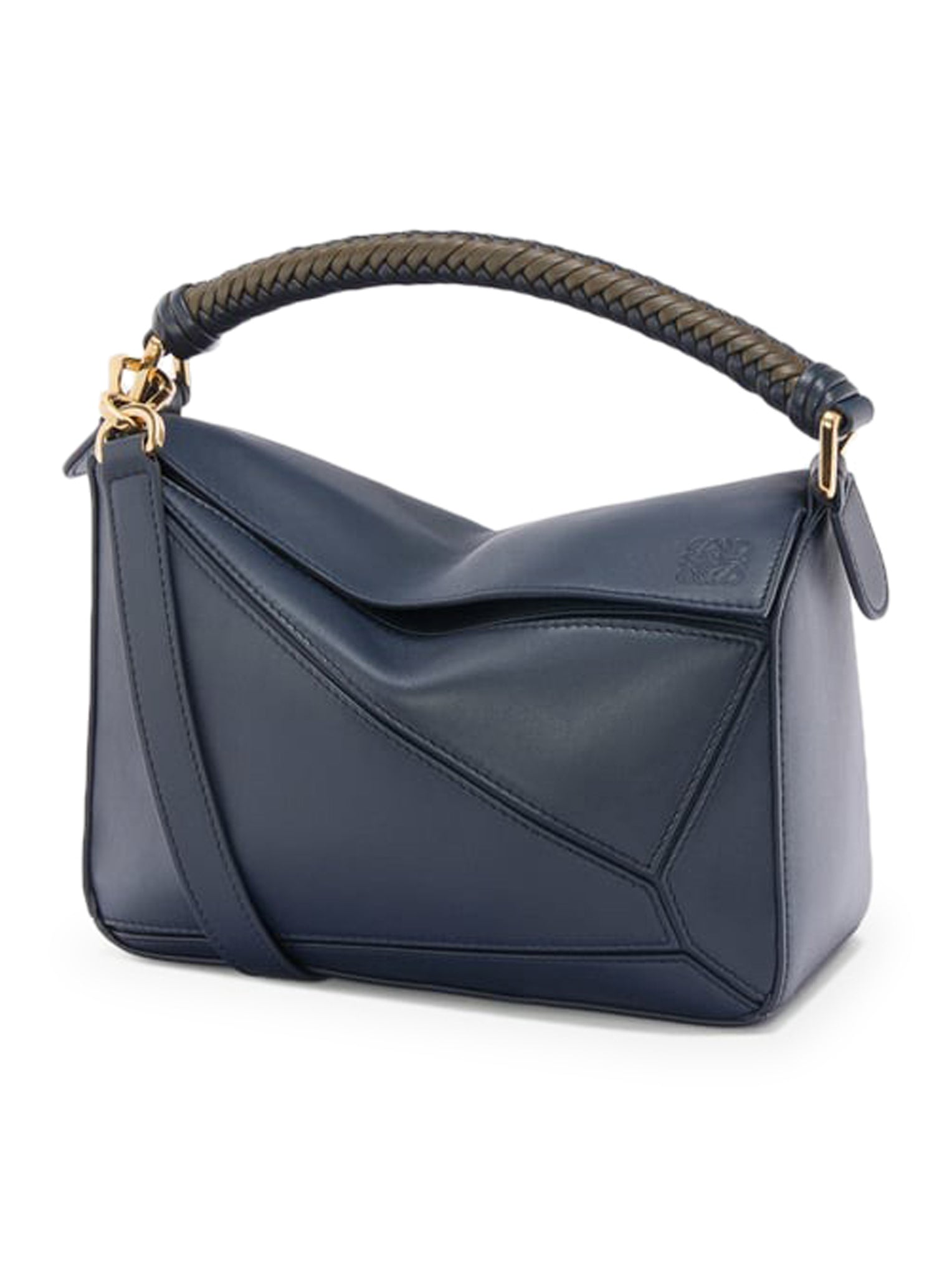 PUZZLE SMALL BAG WOVEN HANDLE