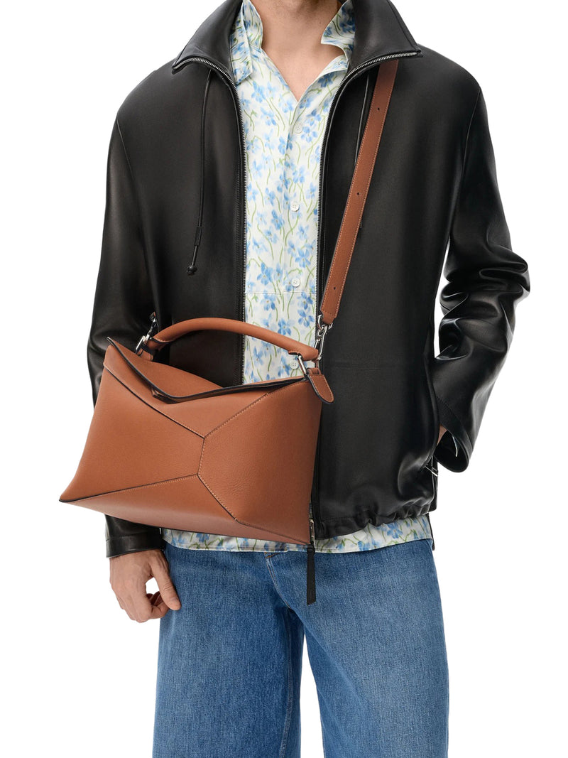 LARGE CLASSIC CALFSKIN PUZZLE BAG