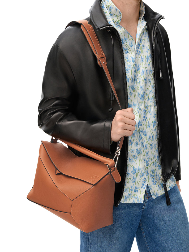 LARGE CLASSIC CALFSKIN PUZZLE BAG