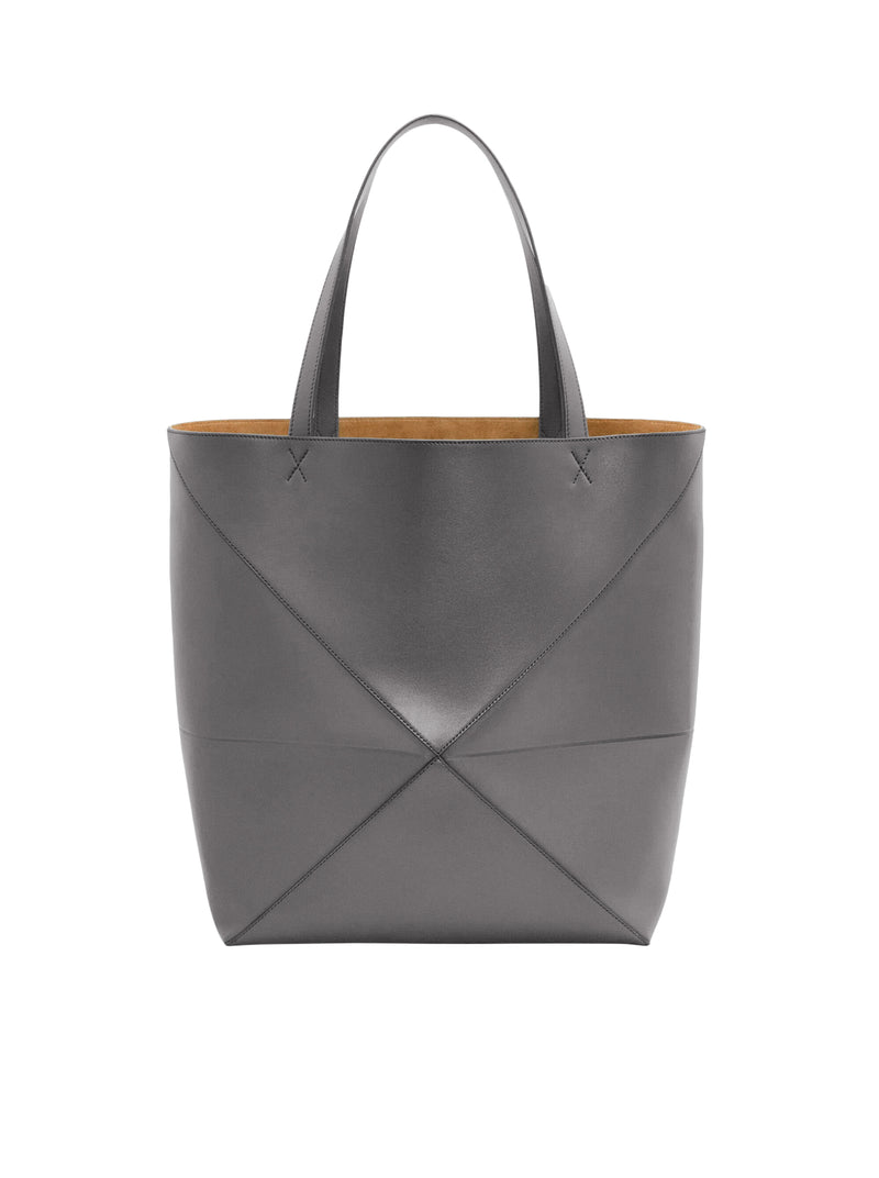 PUZZLE FOLD TOTE XL BAG IN POLISHED CALFSKIN