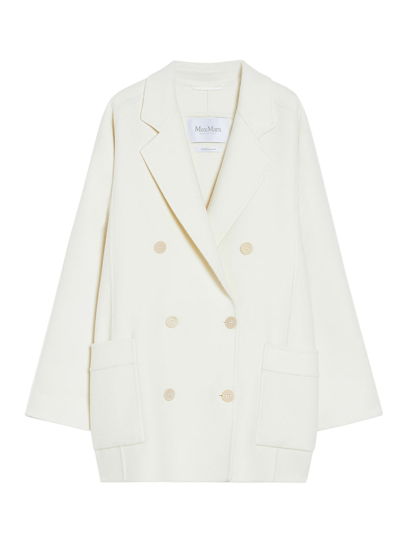 SHORT WOOL AND CASHMERE COAT