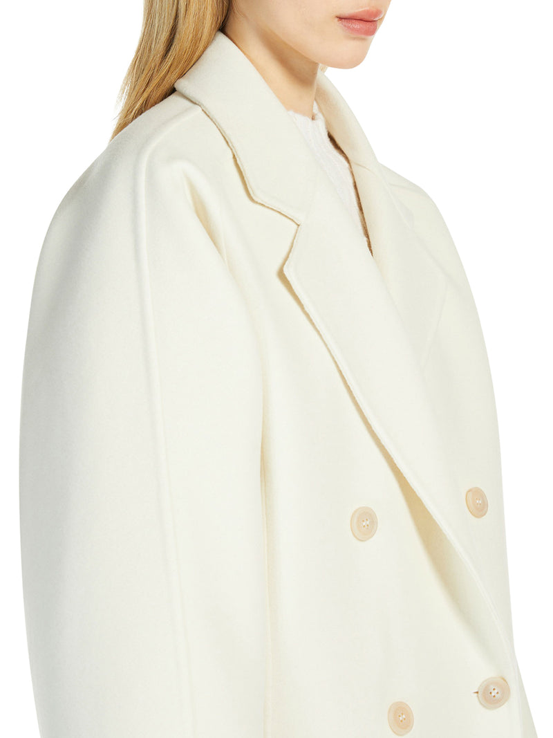 SHORT WOOL AND CASHMERE COAT