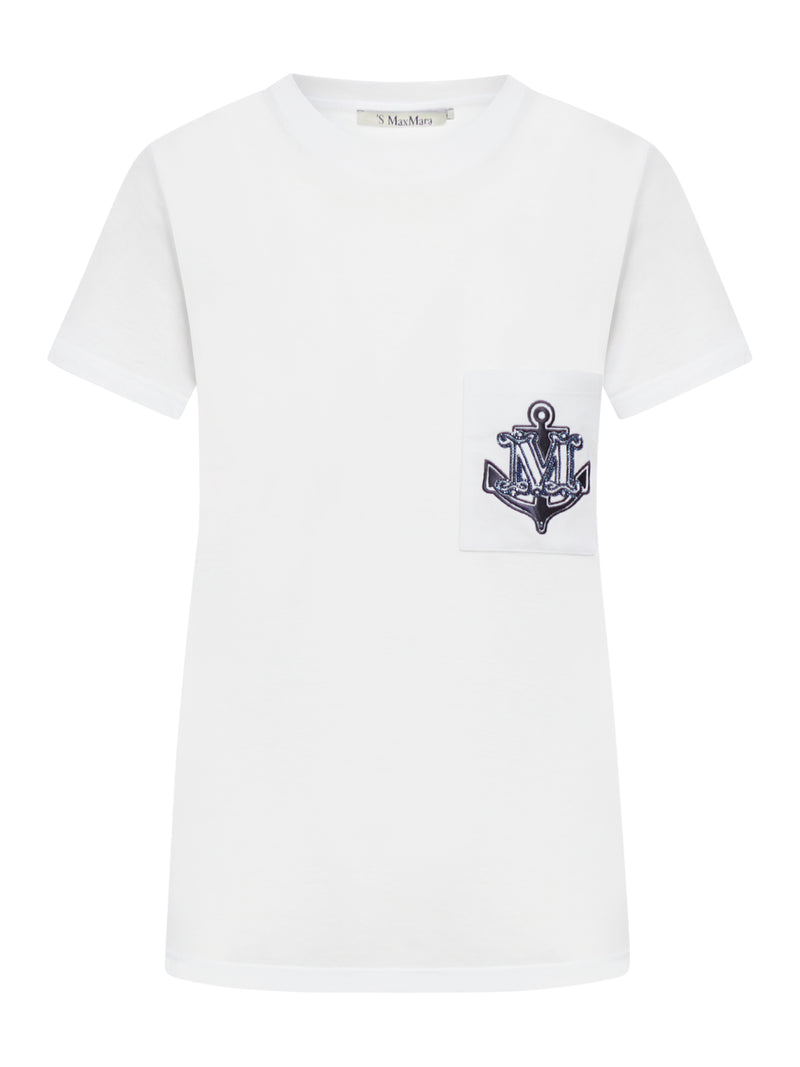 COTTON T-SHIRT WITH EMBROIDERED LOGO