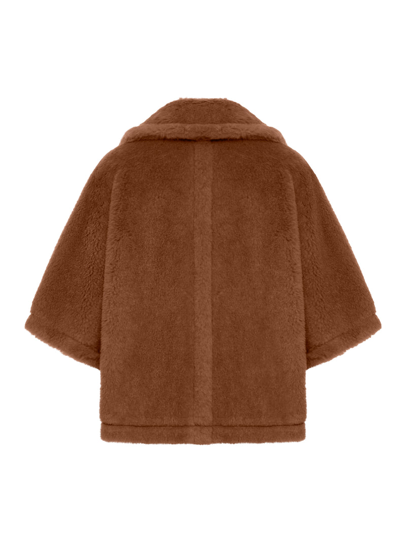 TENEBRE PONCHO IN ALPACA WOOL AND CASHMERE