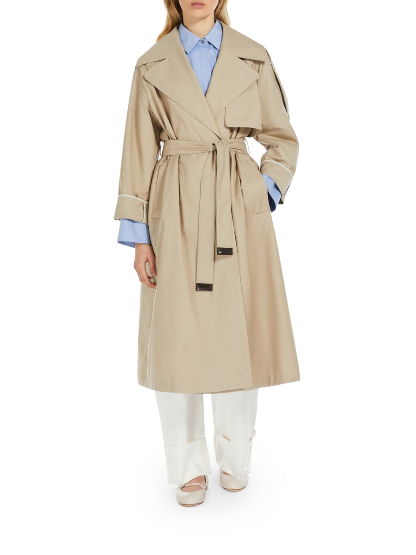 OVERALL TRENCH COAT IN DROP-PROOF TWILL