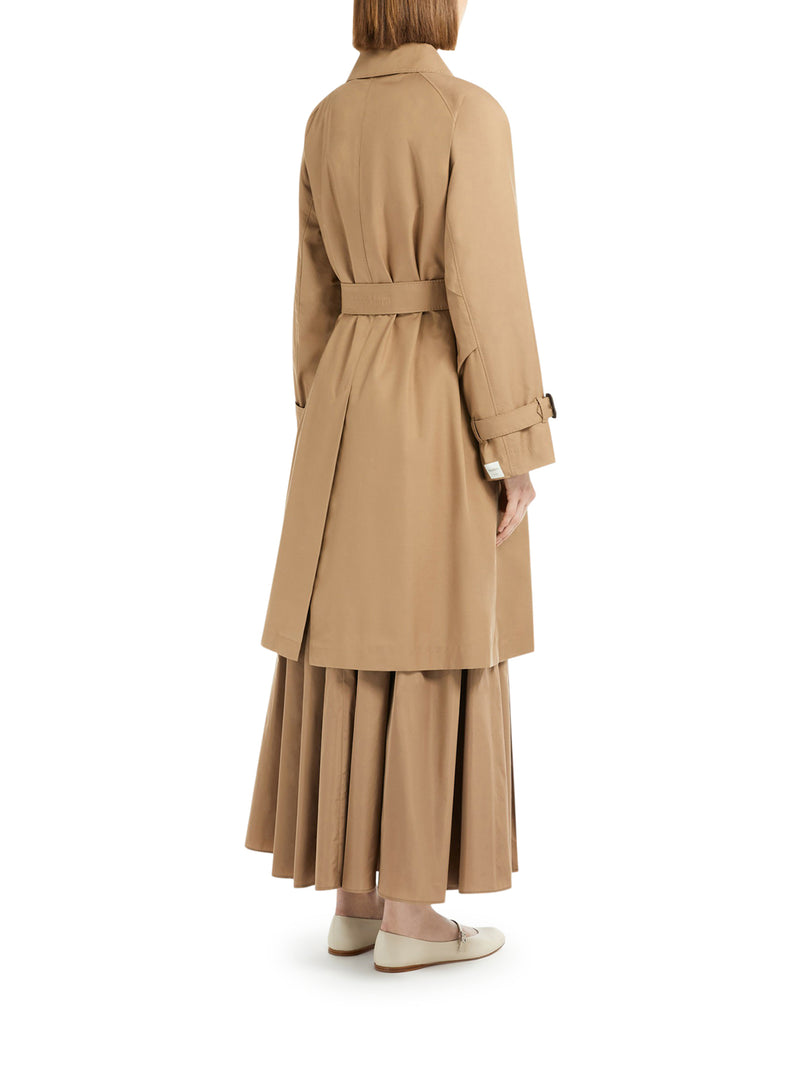 TRENCH MIDI IN TWILL ANTIGOCCIA