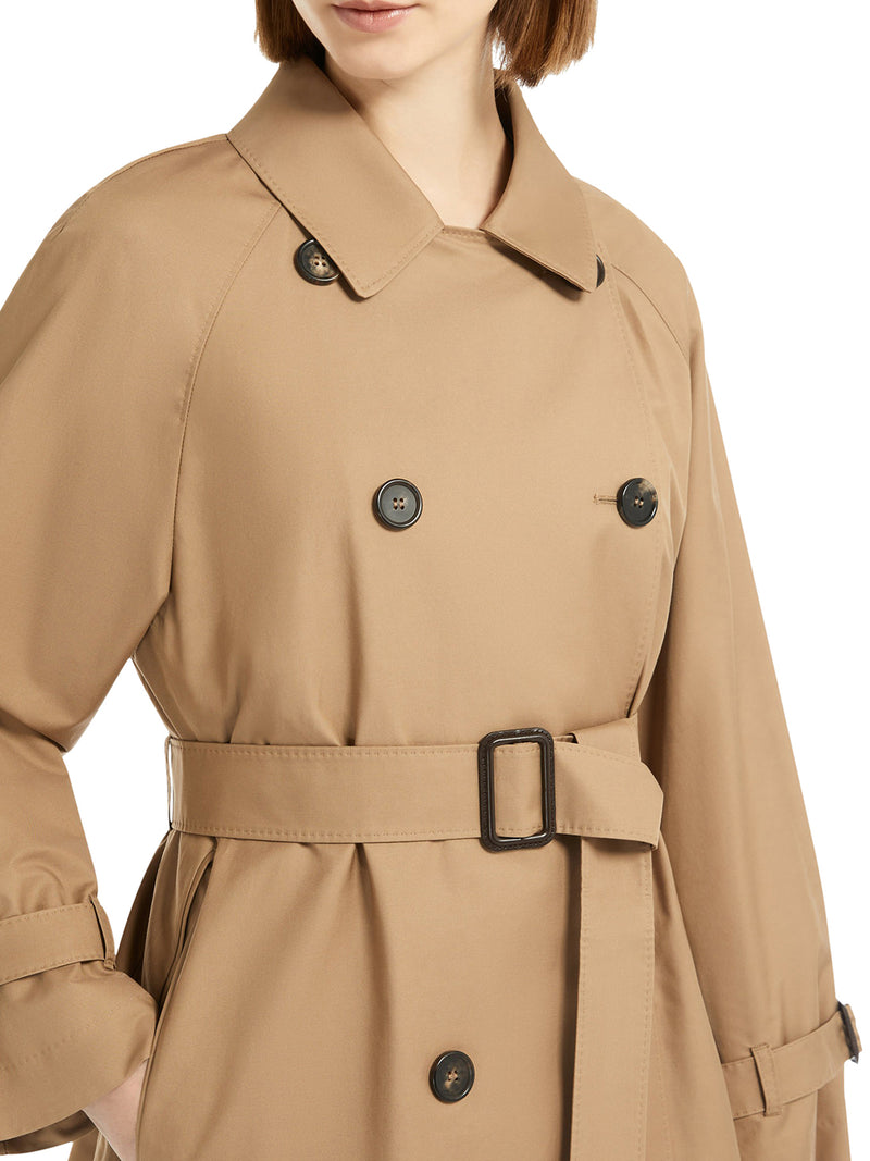 TRENCH MIDI IN TWILL ANTIGOCCIA