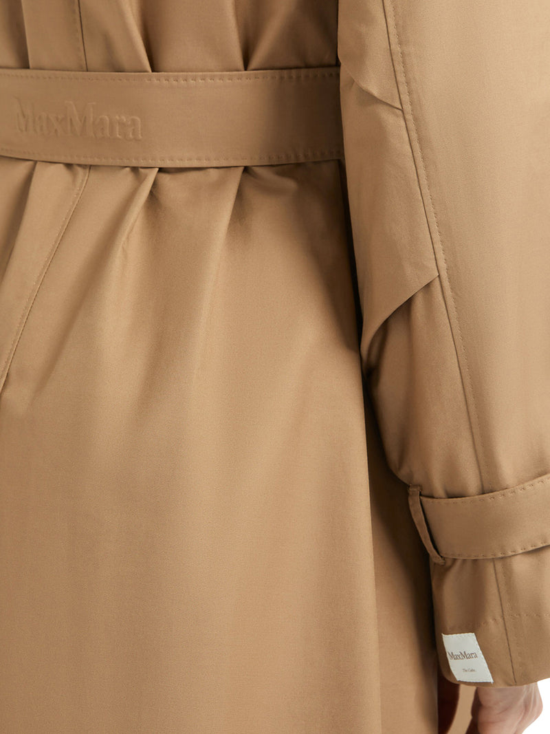 TRENCH MIDI IN TWILL ANTIGOCCIA