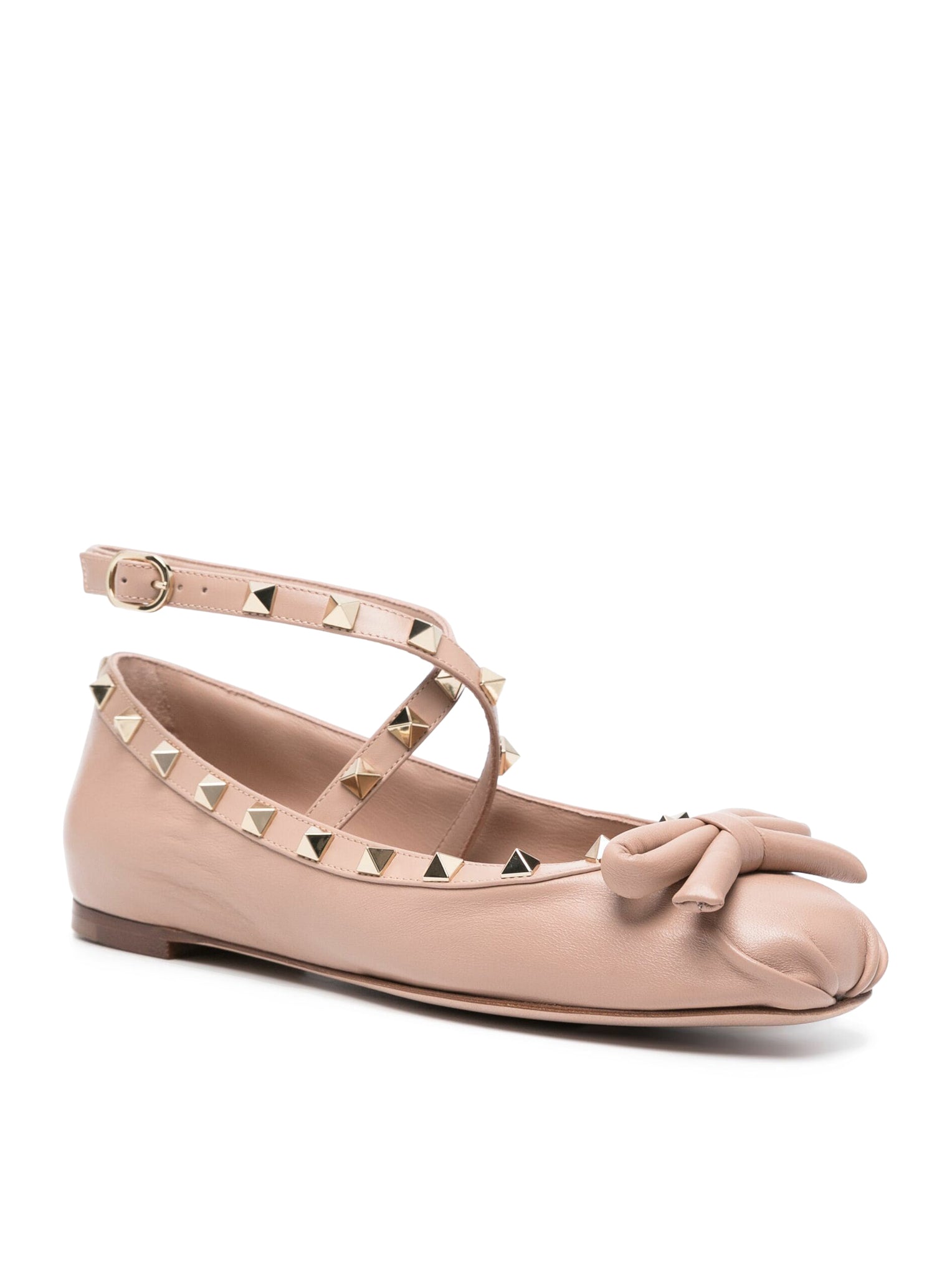 ROCKSTUD BALLERINA IN NAPPA