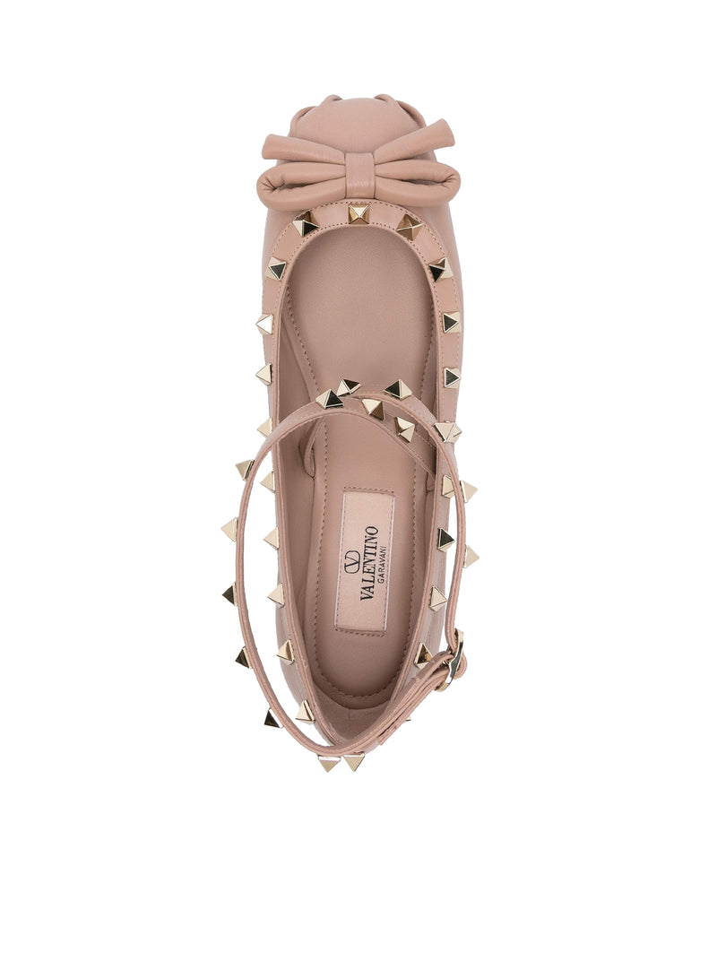 ROCKSTUD BALLERINA IN NAPPA