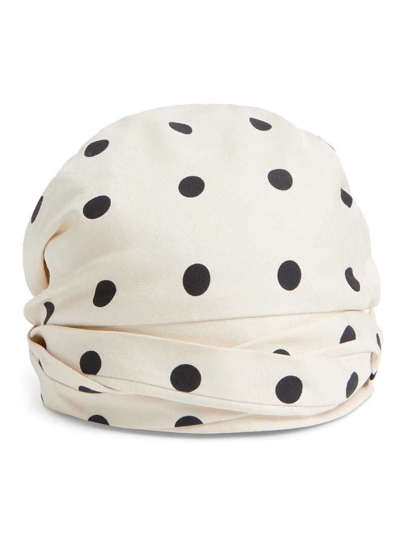 SILK POLKA DOT TURBAN