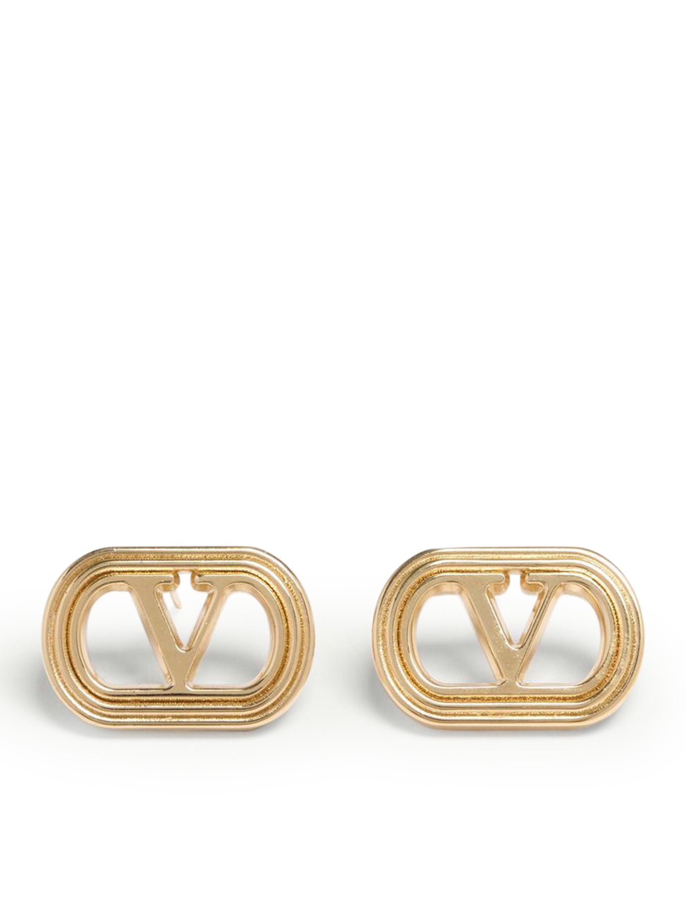 VALENTINO GARAVANI OVALETTE METAL EARRINGS