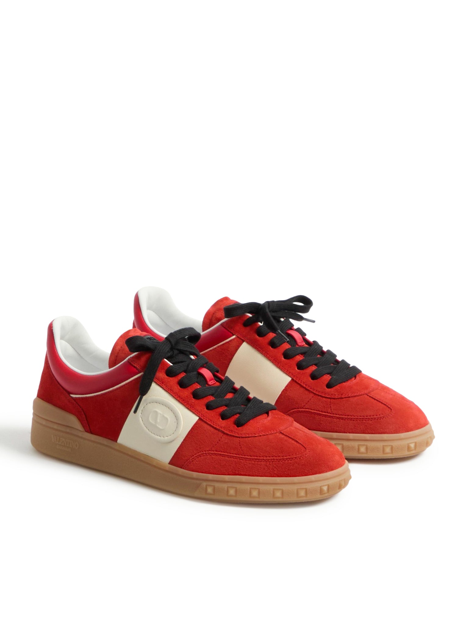 UPVILLAGE LOW TOP SNEAKER IN SPLIT LEATHER AND CALFSKIN NAPPA LEATHER