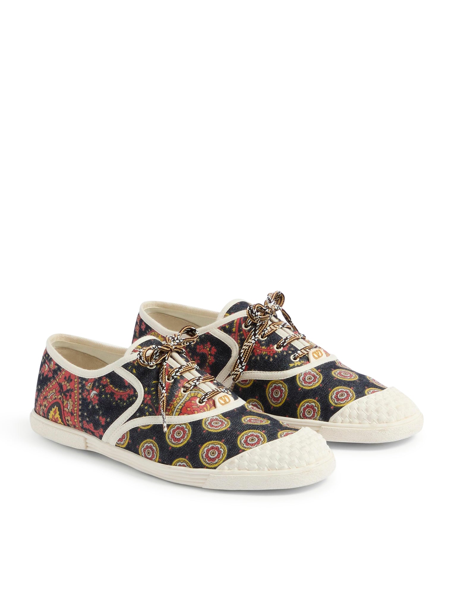 BAY BY BAY SNEAKERS IN VOYAGE IMAGINAIRE DENIM FABRIC