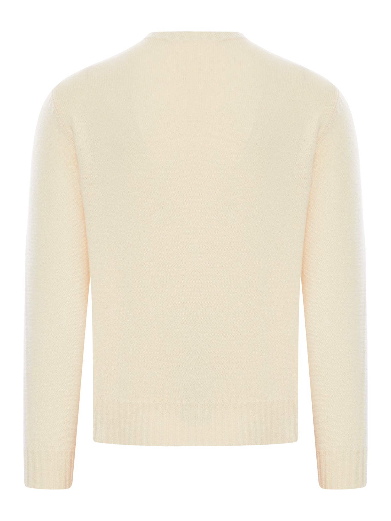 CREWNECK WOOL SWEATER WITH CHEZ VALENTINO EMBROIDERY