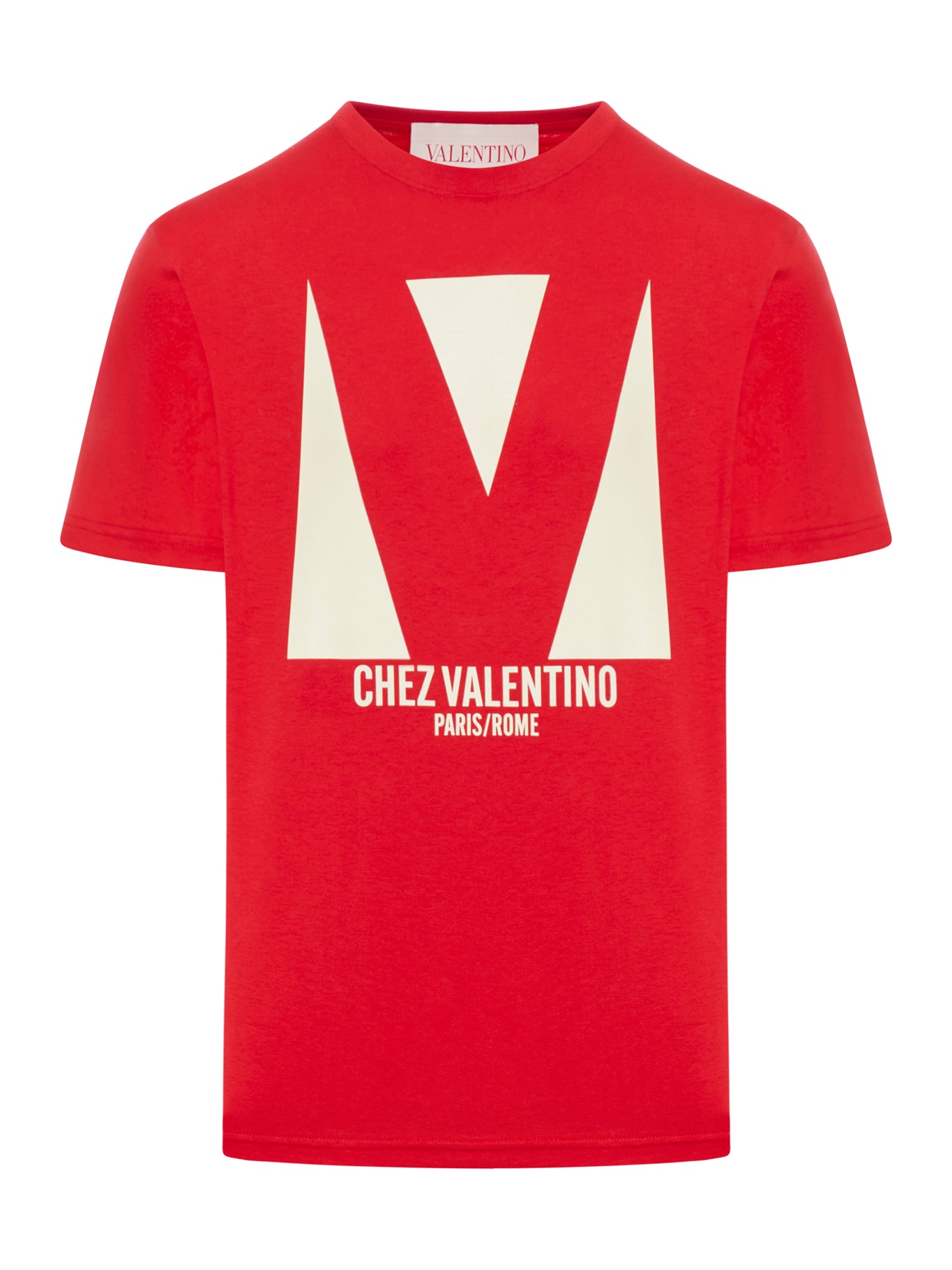 CHEZ VALENTINO PRINT COTTON T-SHIRT