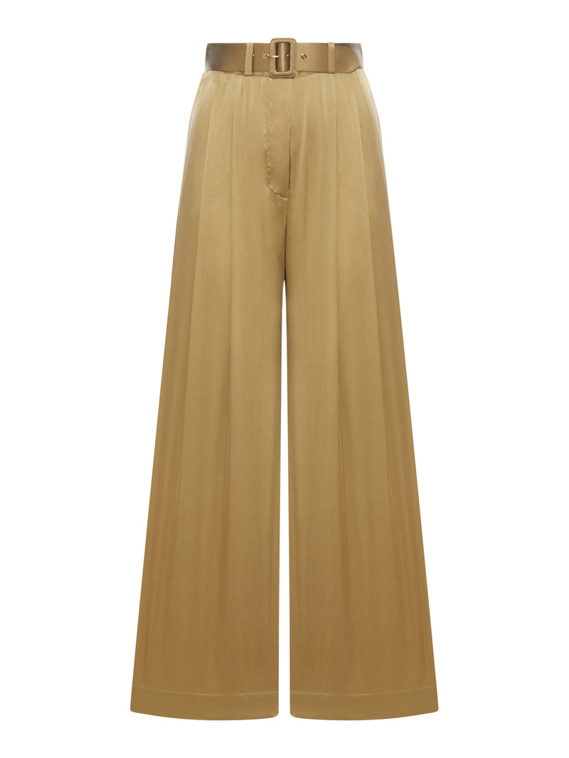 WIDE LEG PANTS IN SETA