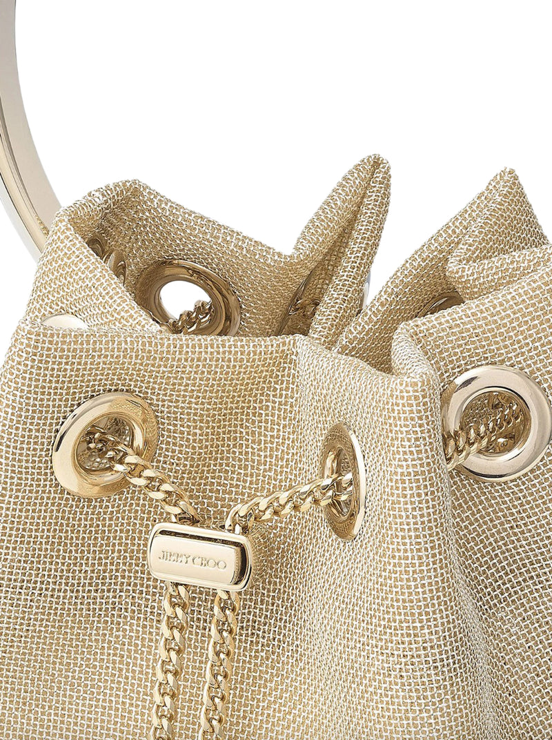 METALLIC EFFECT MESH BAG