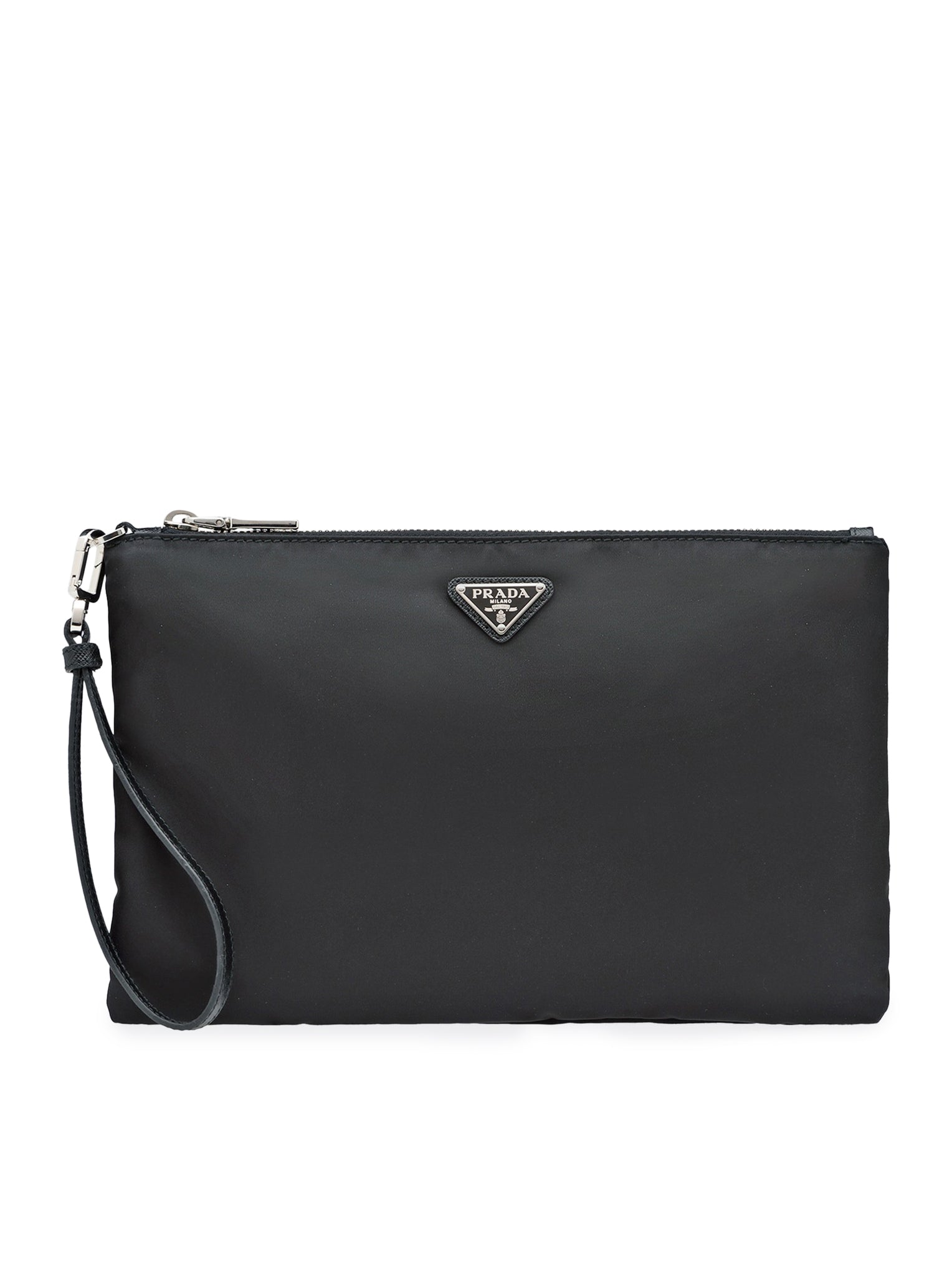 Re-Nylon and Saffiano Pouch