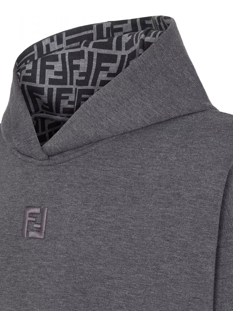 DARK GREY COTTON SWEATSHIRT