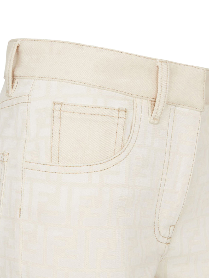 FF WHITE DENIM PANTS