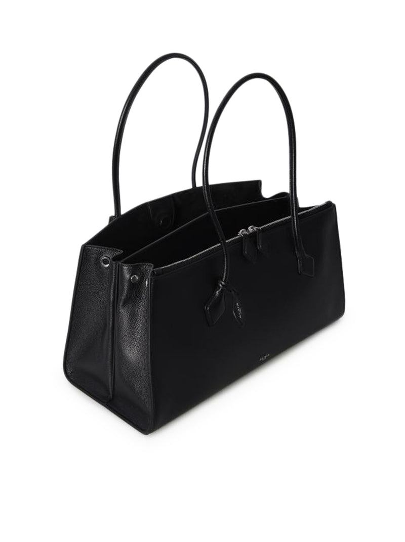 LE TECKEL TOTE BAG IN SHINY GRAINED CALFSKIN