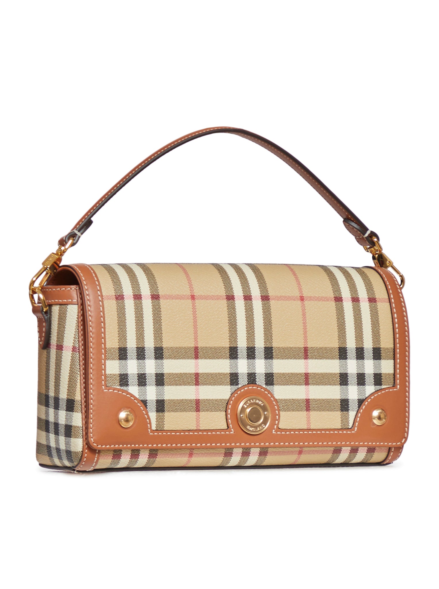 Small Check Canvas Note Bag