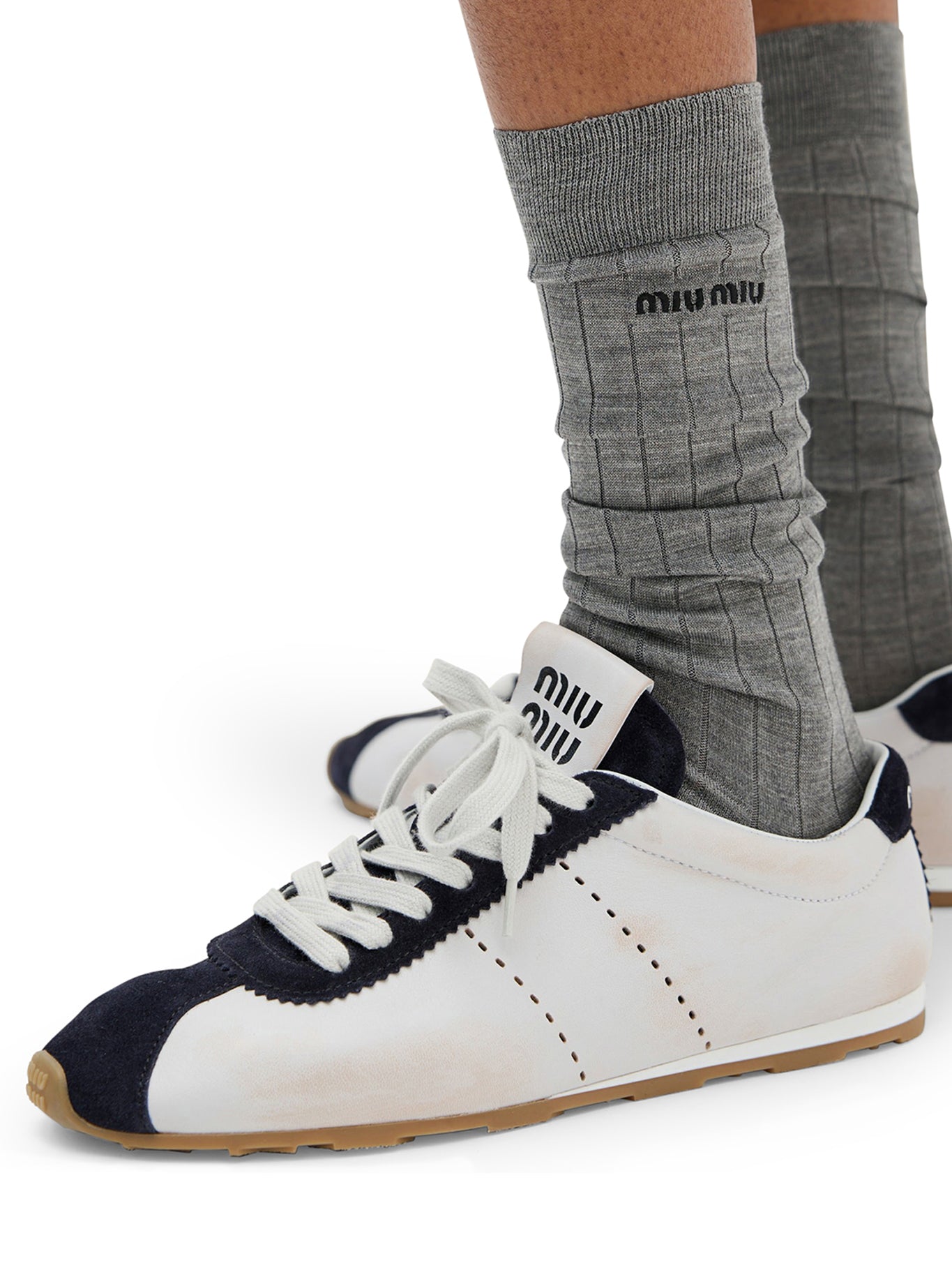 PLUME SNEAKERS IN NAPPA AND SUEDE